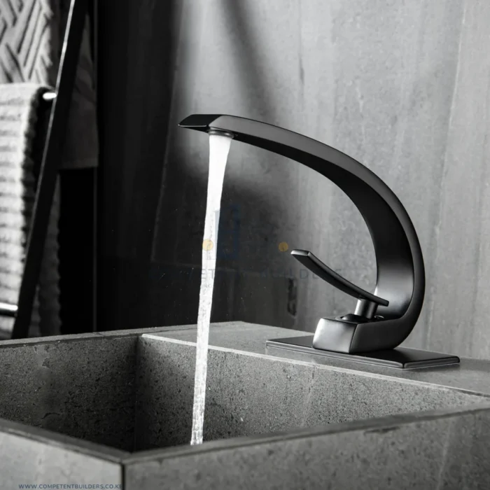 Aquacubic Stylish Mixer Basin Tap - Black - Image 3