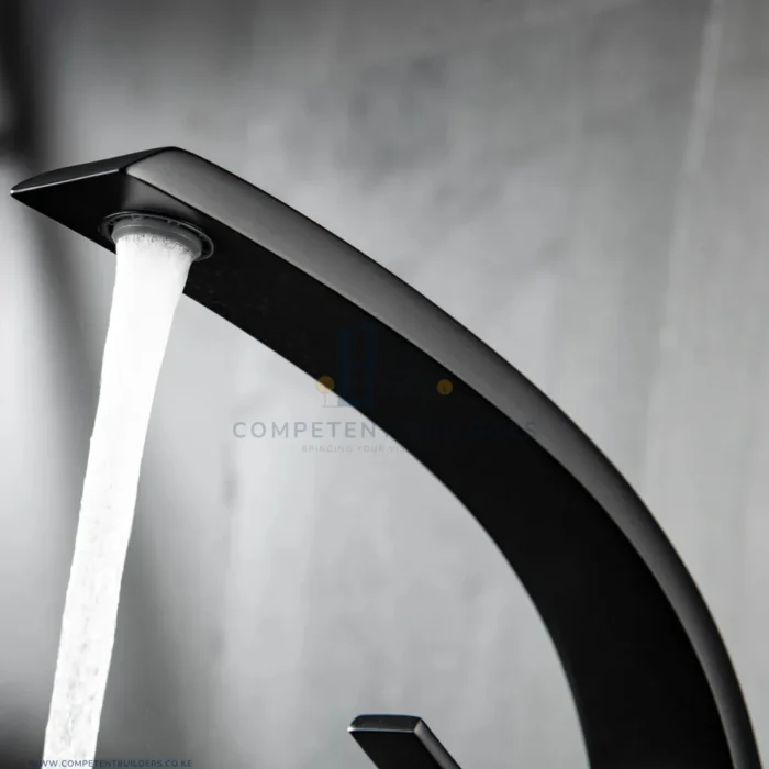 Aquacubic Stylish Mixer Basin Tap - Black - Image 4