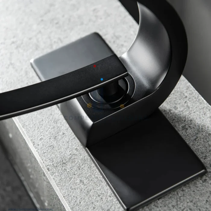 Aquacubic Stylish Mixer Basin Tap - Black - Image 5