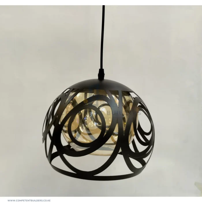Black Decorative Bowl Pendant Light