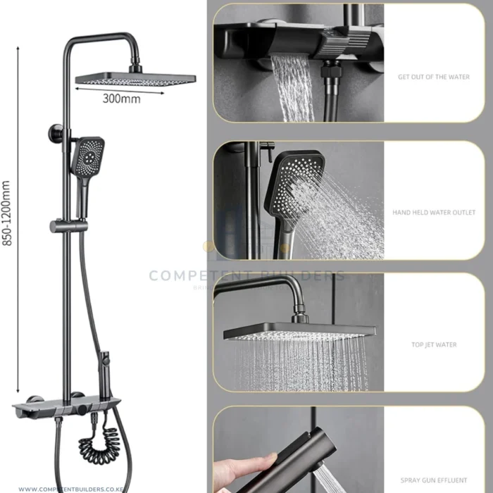 Brimix Shower Set With Mixer - 8877X - Image 2