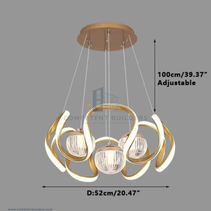Chandelier With Hanging Pendant Ceiling Lamp - Image 2