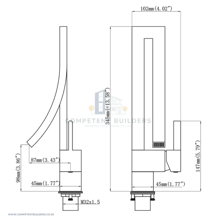 Creative Design Mixer Basin Tap - Image 9