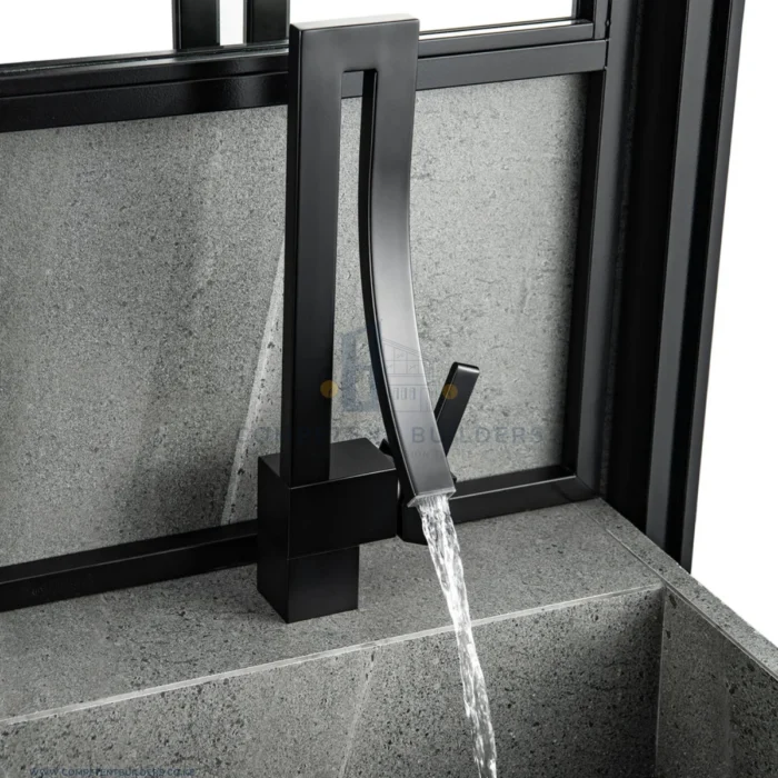 Creative Design Mixer Basin Tap - Black - Image 2