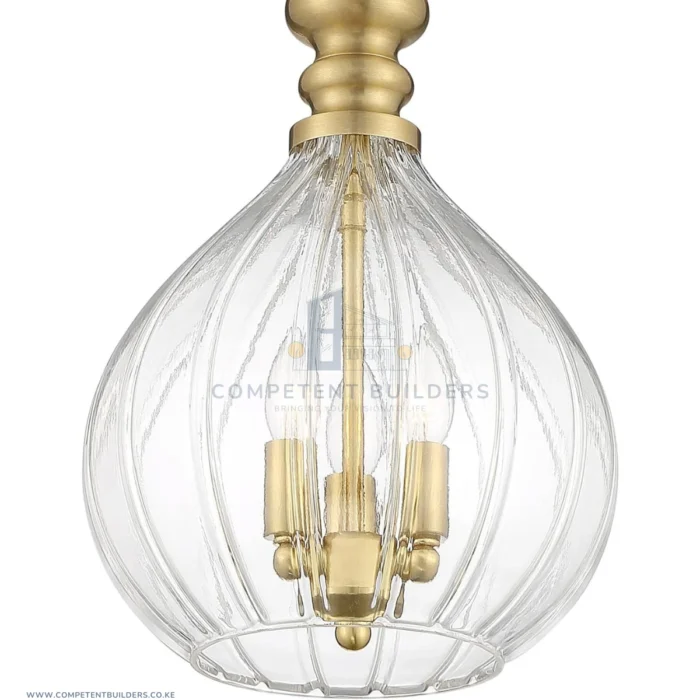 Gold Metal Mini Cluster Pendant Chandelier - Image 2