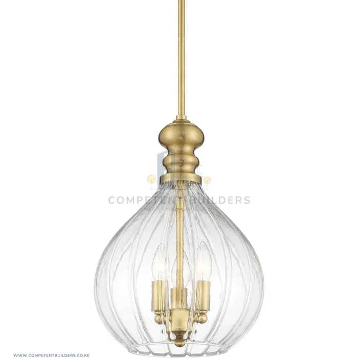 Gold Metal Mini Cluster Pendant Chandelier - Image 5