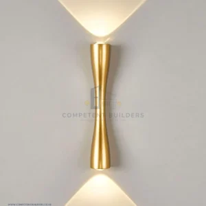 Golden LED Wall Sconce Light