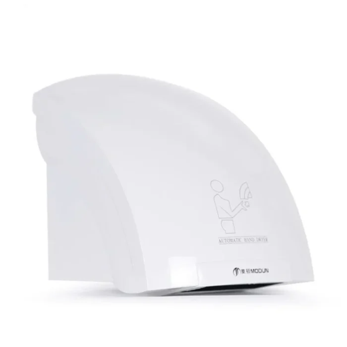 Hand Dryer – ABS White Plastic Low Noise (220V) - Image 4
