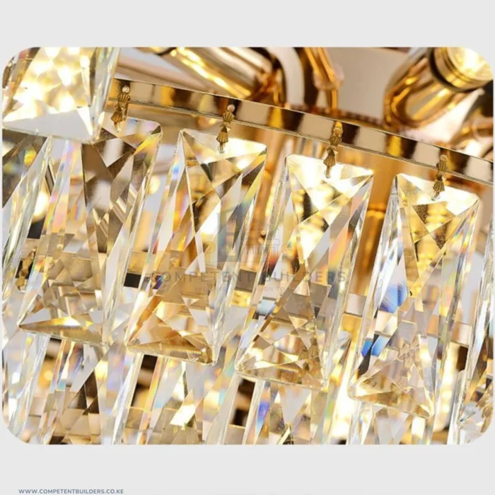 Modern Black Gold Ceiling Chandelier Light - Image 4