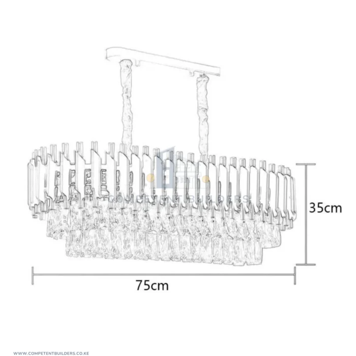 Modern Black Gold Ceiling Chandelier Light - Image 5