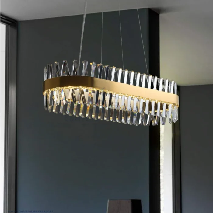 Oval Crystal Chandelier Ceiling Light - Image 4