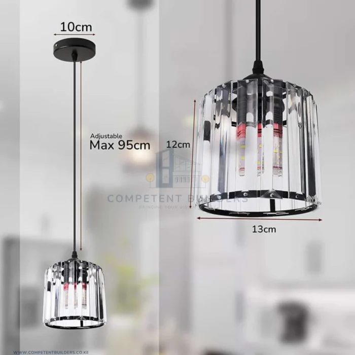 Single Light Glass Pendant Light - Image 2