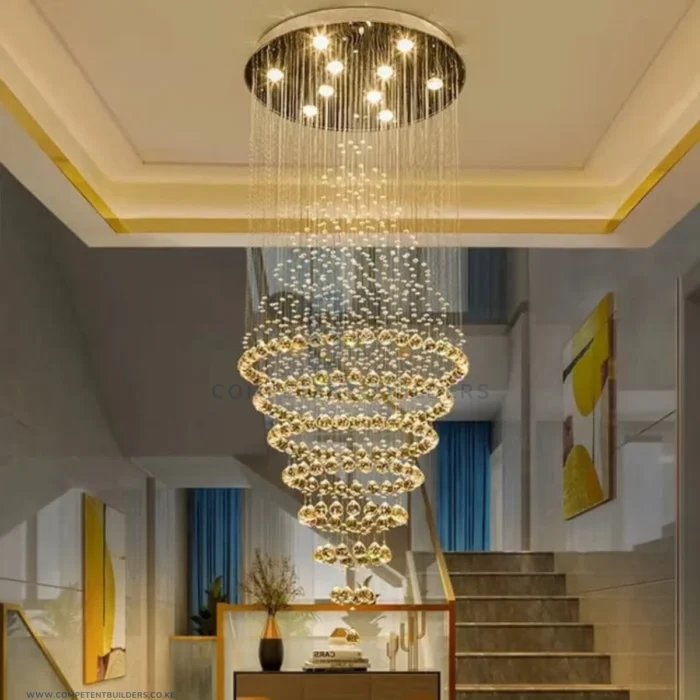 Stairwell Crystal Chandelier - Image 4
