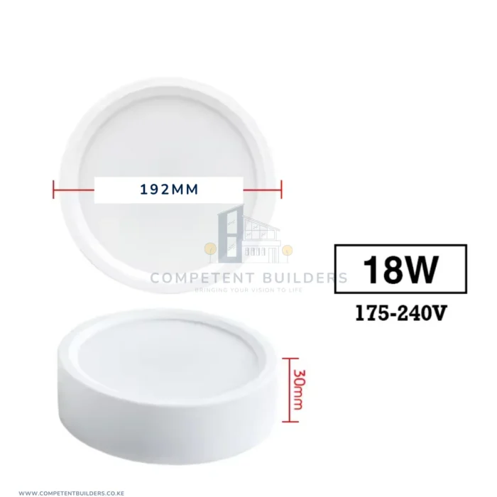 Surface Downlight Round 18 Watt Daylight - Image 3