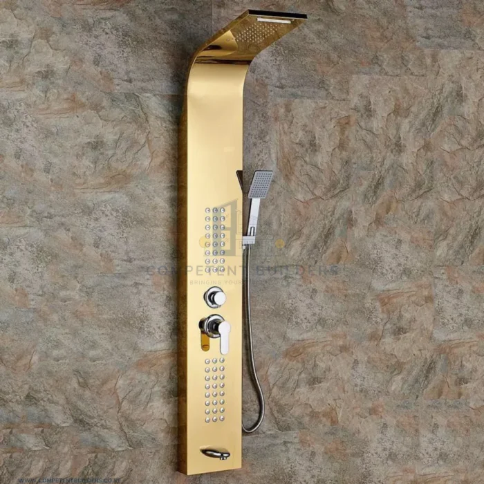 Gold Stainless Steel Shower Panel - Image 2