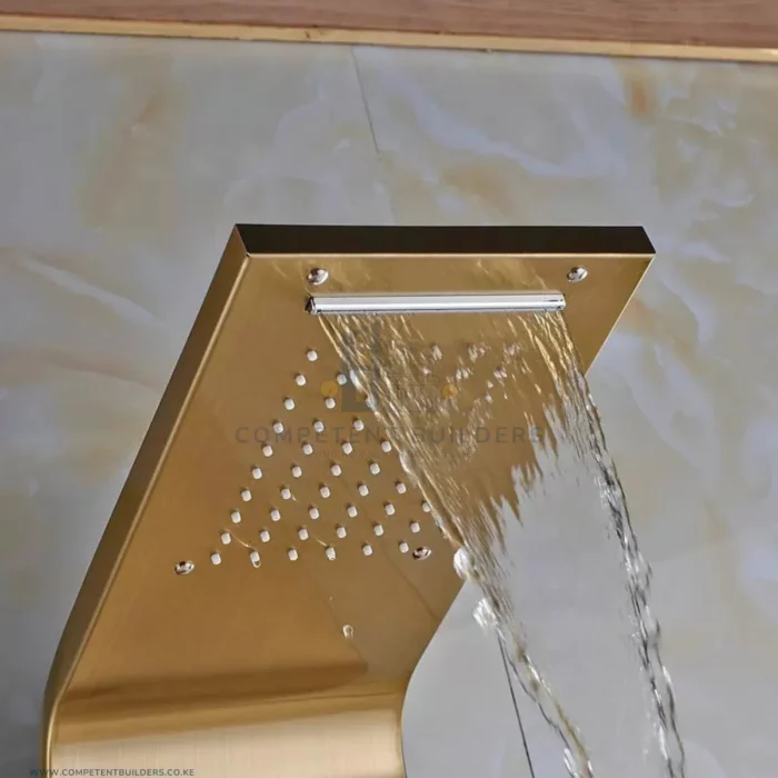 Gold Stainless Steel Shower Panel - Image 5