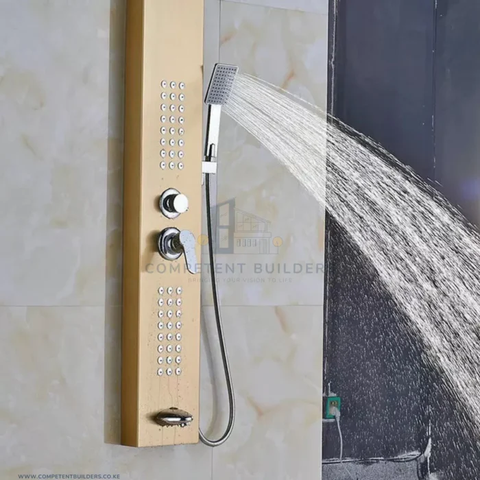 Gold Stainless Steel Shower Panel - Image 6