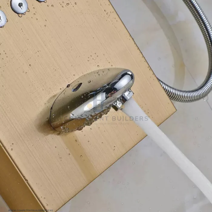 Gold Stainless Steel Shower Panel - Image 7