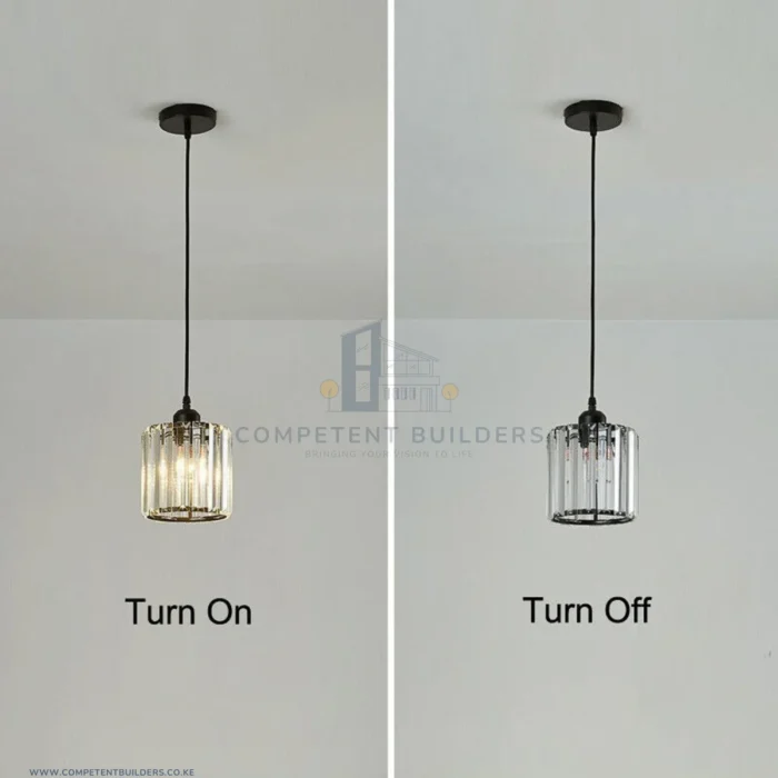 Single Light Glass Pendant Light - Image 7