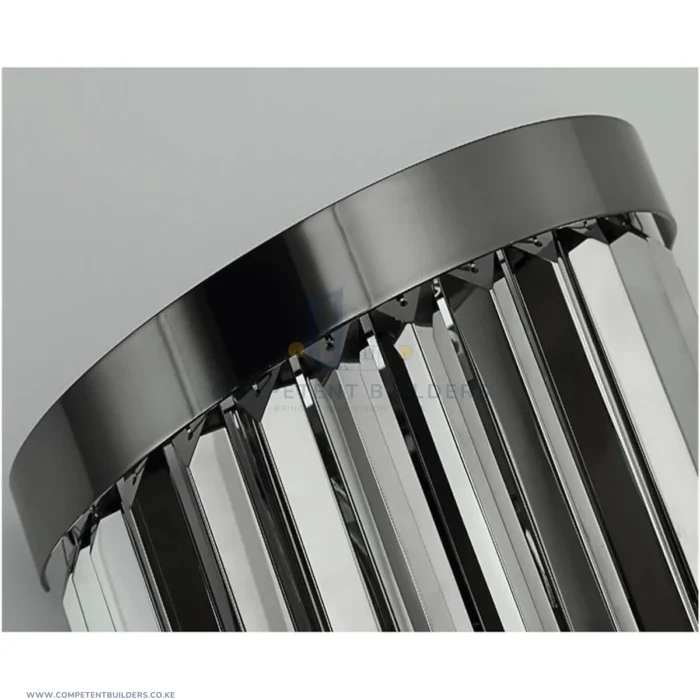 Smoky Black Gold K9 Crystal Wall Sconce Lamp - Image 2