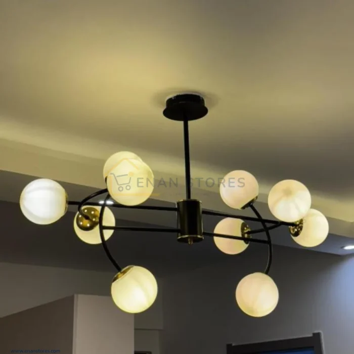 10 Balls Modern Chandelier