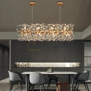 12-Light Luxury Crystal Dandelion Chandelier-1